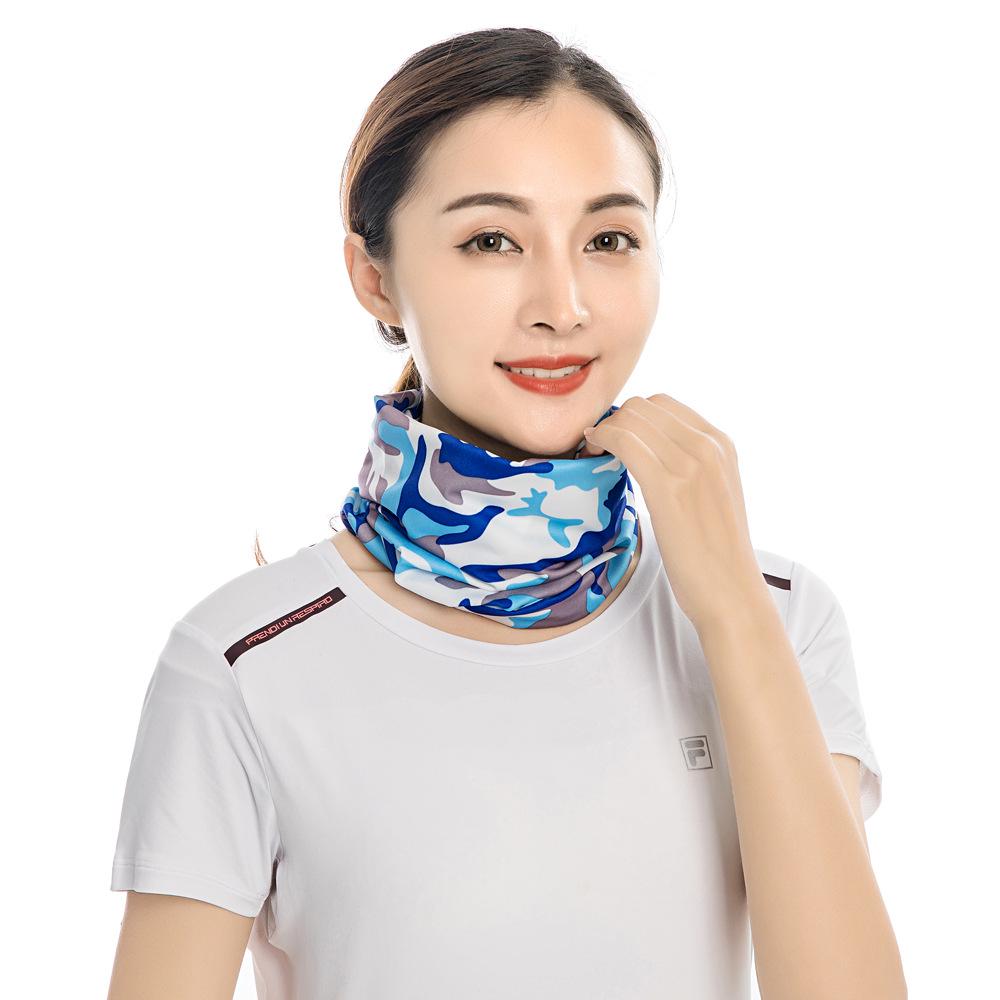 Breathable Summer Ice Silk Sunscreen Mask: Multifunctional Cycling Headscarf & Fishing Face Towel