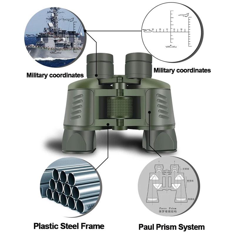HD-Fernglas-Teleskop 1000 m mit Koordinaten-Entfernungsmesser für Camping, Outdoor, Nachtsicht-Fernglas