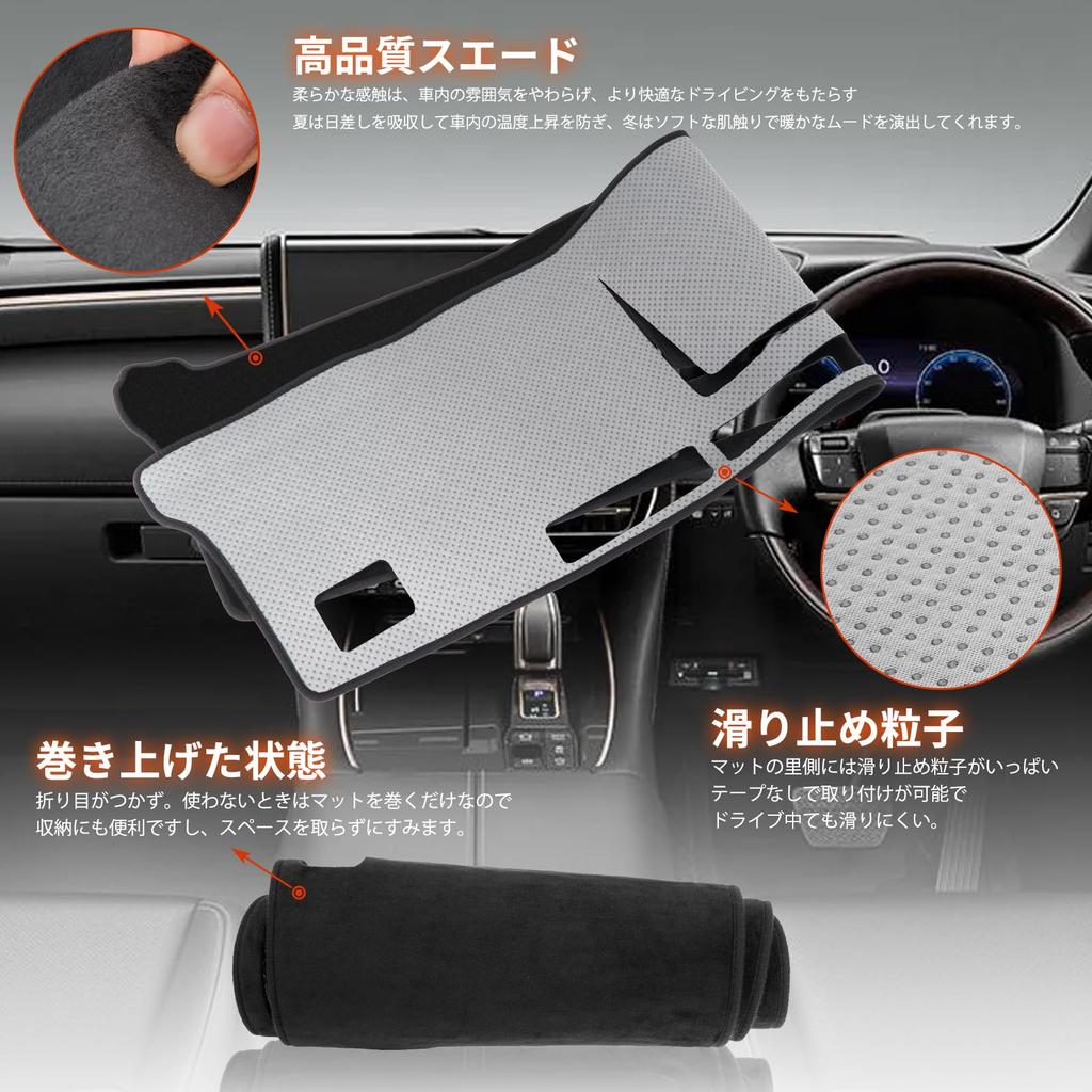 TEMSONE Dashboard Mat for Nissan NV350 and Caravan E26 Series 2012 and Standard Sun Interior Prevents and Prevents Dashboard Reflections (June later),