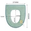 Househole Toilet Seat Cushion Bathroom Lavatory Waterproof Zipper Toilet Seat Cover Cartoon Washable Cushion Pads Handle Winter Warmer Cloth Toilet