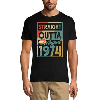 Men's T-Shirt Straight Outta August 1974 - Vintage 47th Birthday Gift Tee Shirt