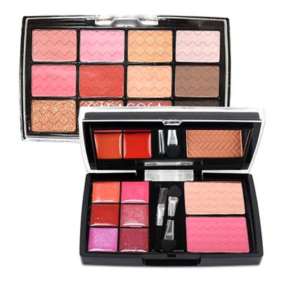 Caracosa 20-Farben Augen-Make-up-Palette E-1 Lidschatten Rouge Lippenstift, 03_E-2, 1 Stück