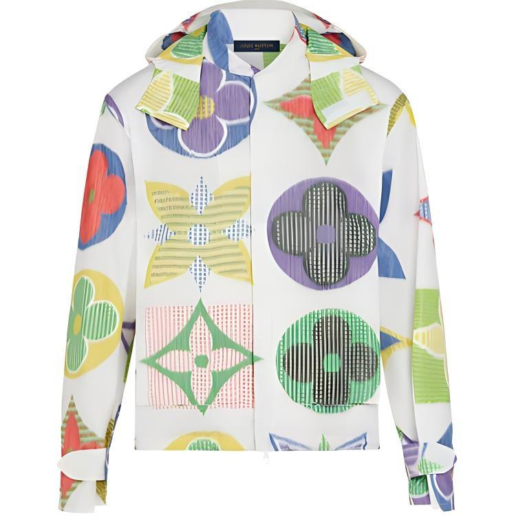 Louis Vuitton Colorful Jumbo Monogram Windbreaker Rain Coat 1A7XJ