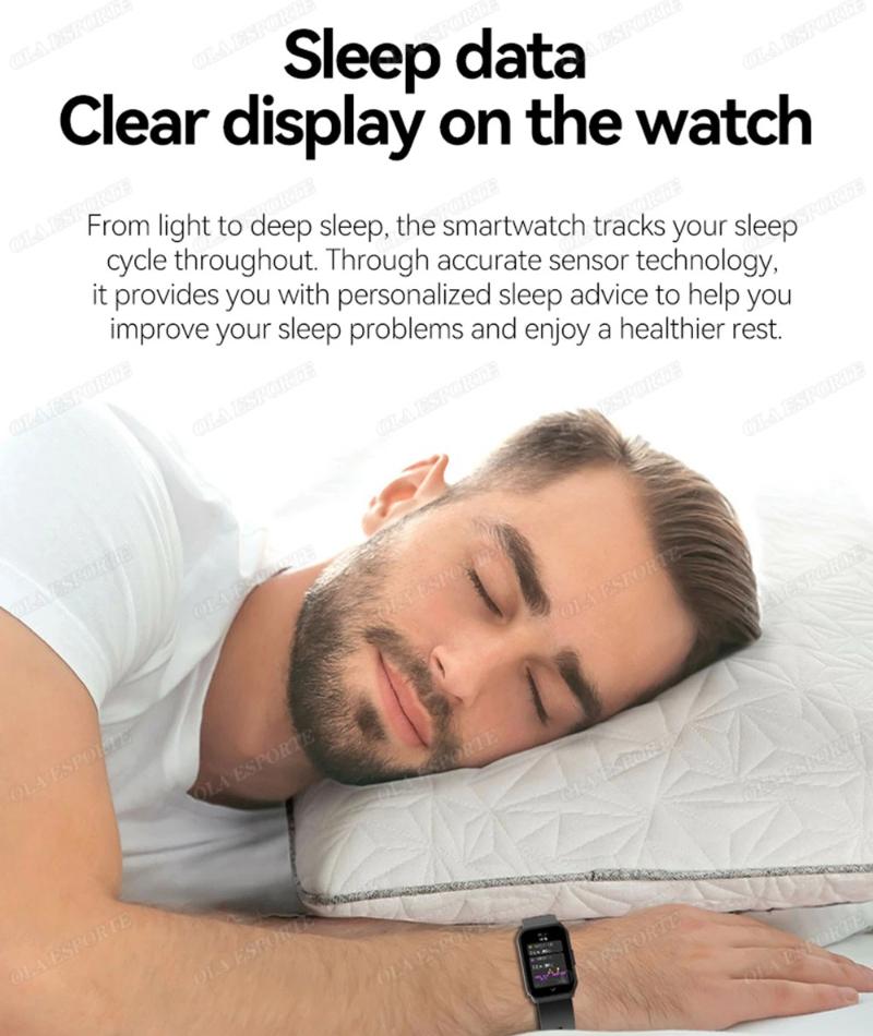 New Smart Watch Bluetooth Calling Heart Rate Blood Oxygen&Sleep Monitoring Flashlight IP68 Waterproof Voice Assistant Men Women Smartwatch HW12