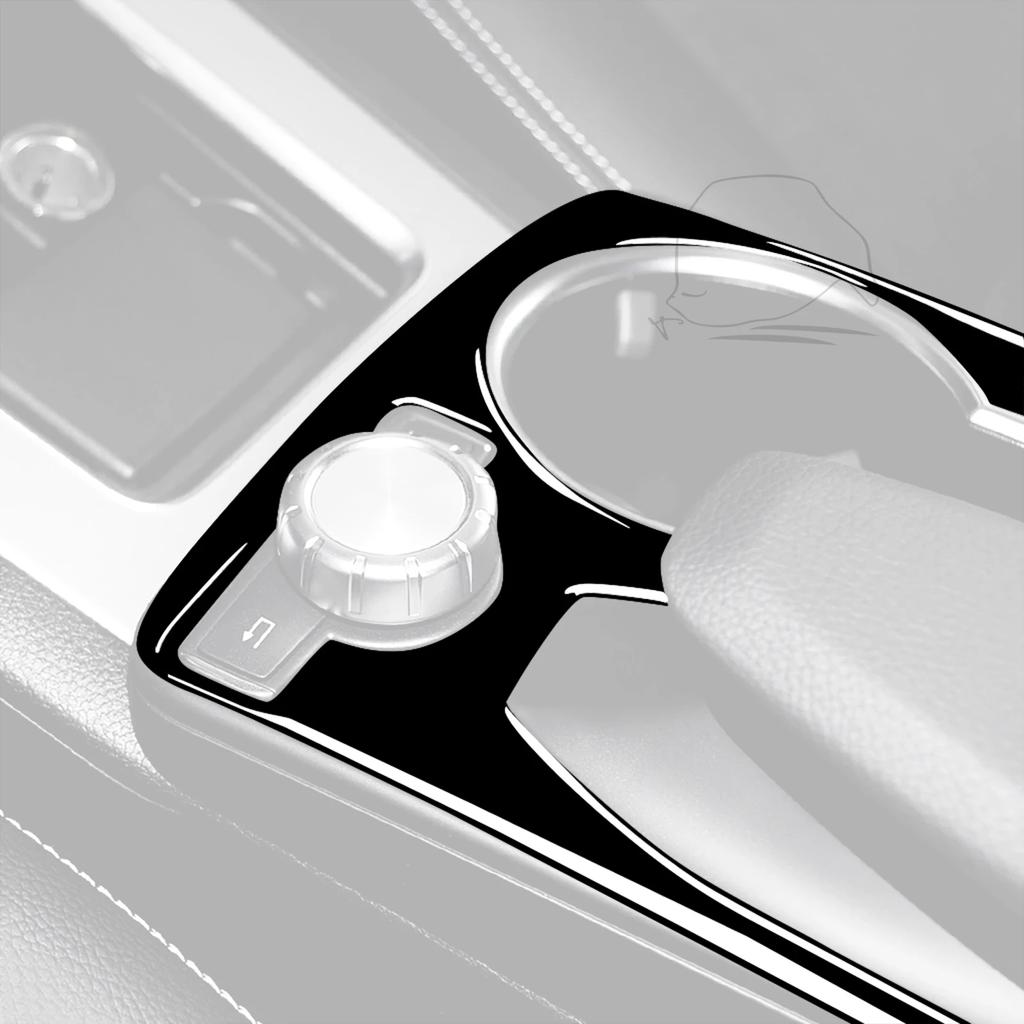 For Mercedes Benz GLK 2008 2009 2010 2011 2012 2013 2014 2015 Accessories Car Black Interior Armrest Cup Holder Trim Sticker