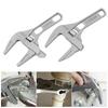 Adjustable Wrench Precision Scale Markings Extra-Wide 68mm Mouth Opening Compact Size Short Handle Wrench Home Repair Tool