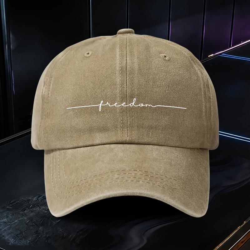 pc Adjustable Baseball Cap with Freedom Print Lightweight Printed Womens Hat freedom Unisexs Sun Hat an Ideal Gift for W 1pc