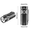 USB Rechargeable Portable Flashlight Aluminum Zinc Zinc Alloy Multi-functional Flashlight for 4.2V 5W EDC