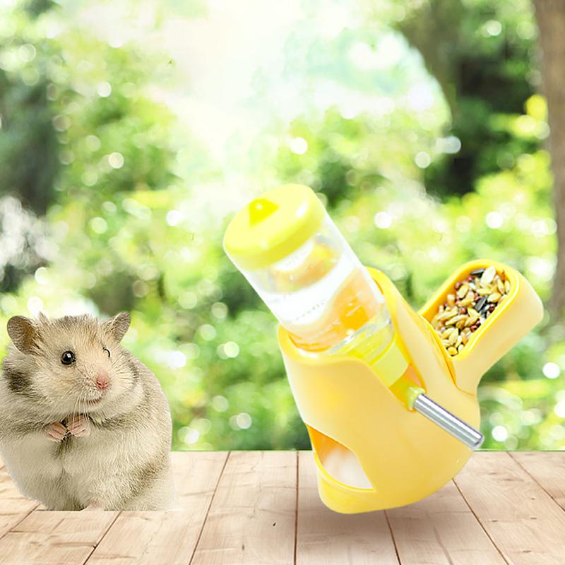 Hamster Vannflaske Smådyrtilbehør Automatisk Fôringsapparat Matbeholder Drikkeflasker for Kjæledyr