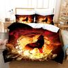 3D Print Soft Duvet Cover Set, Wolf, Animal Home Warm Comforter, Beding Sets, Microfiber Fabric, Double Sized Dimensions Bedrom Set, High Quality
