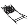 Chaise de jardin Trumpington - 92 x 50 x 39 cm - Motif mosaïque en Métal - Noir et gris - Versa