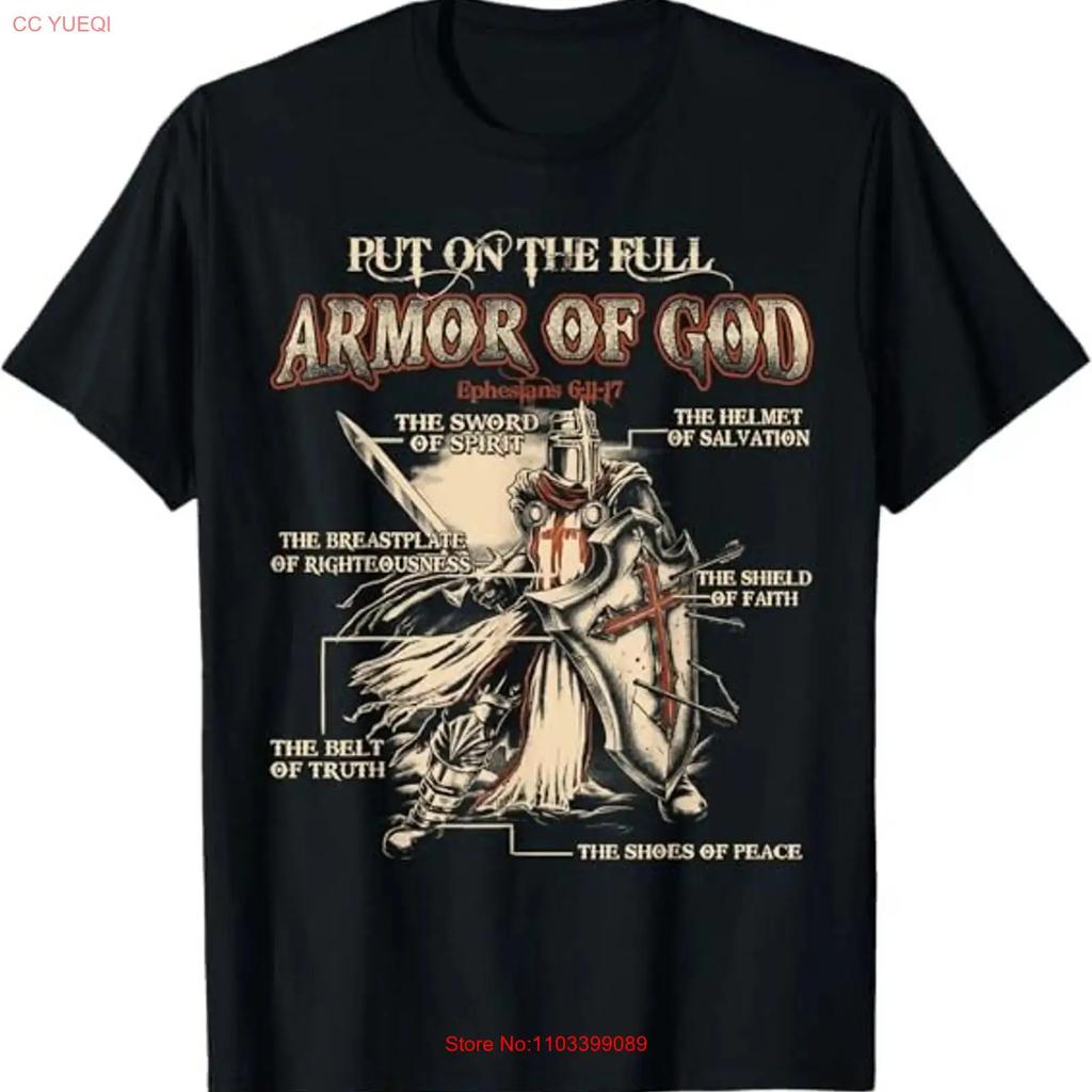 New Limited Put On The Full Armor Of God Jesus Design Best T Shirt S 3xl Vintage Comfortable Homme Stylish Slightly