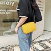 Women Bag Spring And Autumn New Lingge Shoulder Bag Korean Crossbody Bag Fashion Simple Letter Broadband Mobile Phone Bag
