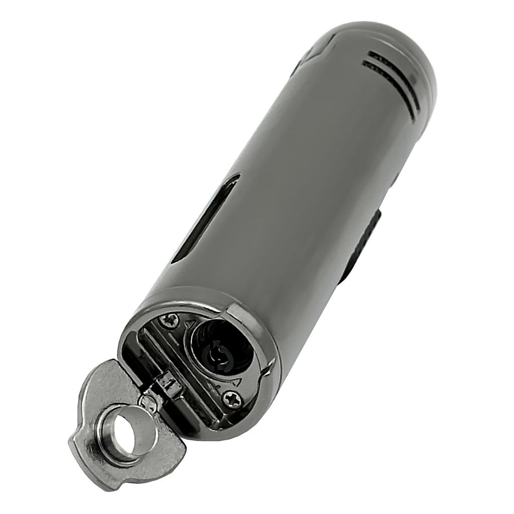 Zapalniczka Ronson Monsun Gun Metal 3 Jet Z Puncherem Do Cygar Żarowa