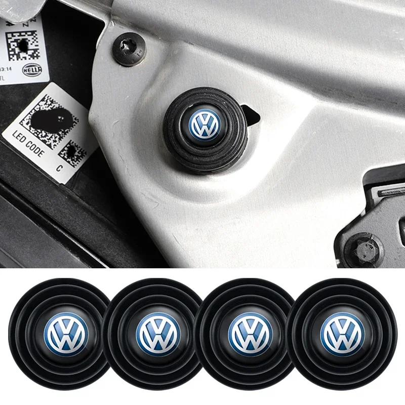 CAT1 4pcs Car Door Shock Stickers Absorber Soundproof Buffer Pier for Volkswagen VW RLine Polo Golf GTI Jetta Beetle Tiguan Passat B6