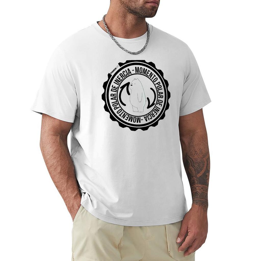 Momento polar de inercia  PowerArt TShirt cotton graphic tees boys whites outfits for men