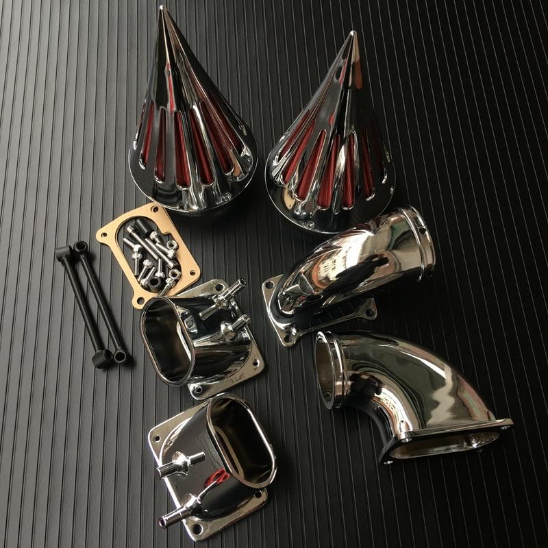 

Chrome Motorcycle Spike Air Cleaner Filter Intake Assembly Replacement For Suzuki M109R Boulevard All Years
