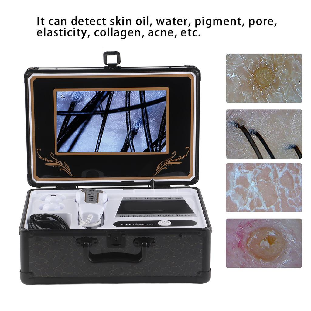 Electric Skin Detector Professional 50X 200X Skin Hair Scalp Detector Analyzer Microscope Skin Care Tool