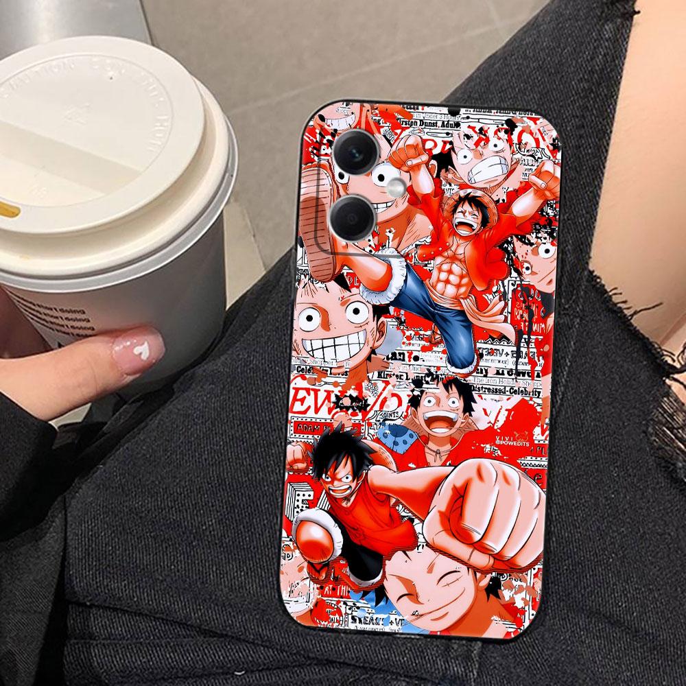 Anime One Piece Luffys Phone Case For Redmi Note 15 14 13 12 12S 11 11T 11S 10 9T 9 Pro Silicone Case Funda DIY Shell Capa Cover