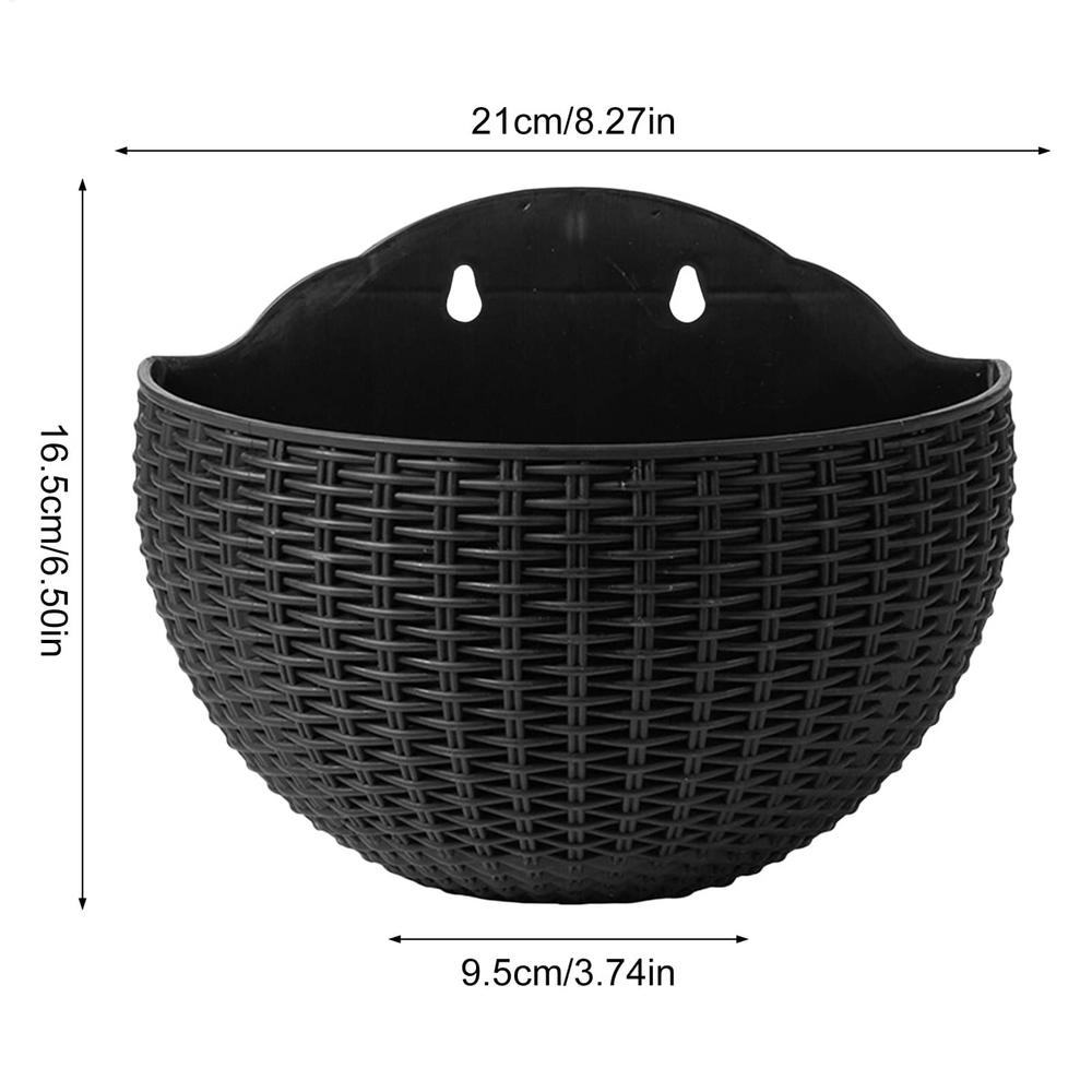 New Flower Pot Exquisite Wall-mounted Plastic Wall Hanging Basket Flowerpot For Outdoor Garden Balcony Planter Bucket Home Decor