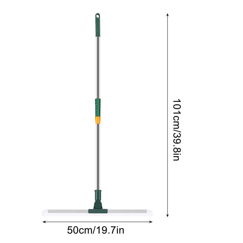 Large Floor Squeegee Broom Heavy Duty Scrubber for Kitchen Pool Tiles Garages Windows Pet Hair Removal Cleaning Corner Sweeping