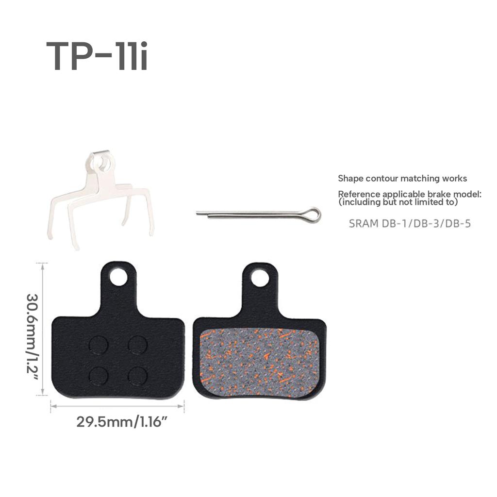 Low Noise Cycling Brake Pad SemiMetallic Bicycles Bike Disc Brake Pad Universal Mountain Bike Repair Part Enduring