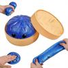 Large Dumpling Shaped Squishy Fidgeting Plaything Plush Stretchy Stress Relief Ball Glittery Sensory Toy For Kids Adults Anti-Anxiety Gift