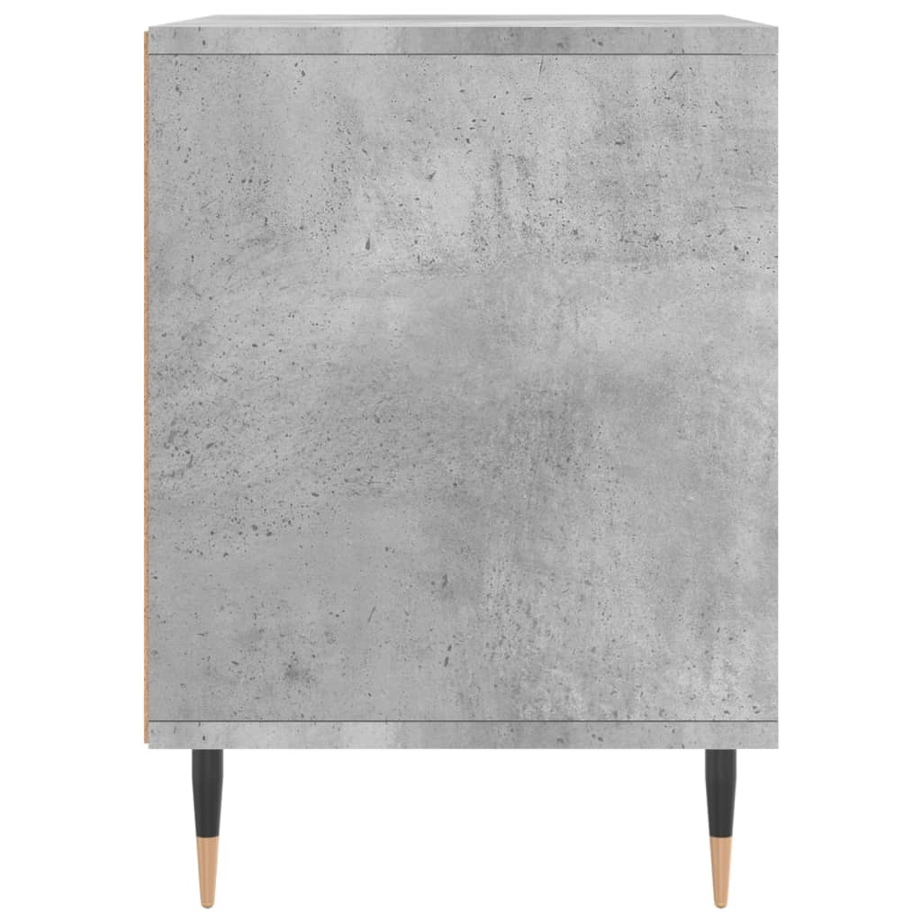 Nightstand Concrete Gray 40 X 35 X 50 Cm Particleboard