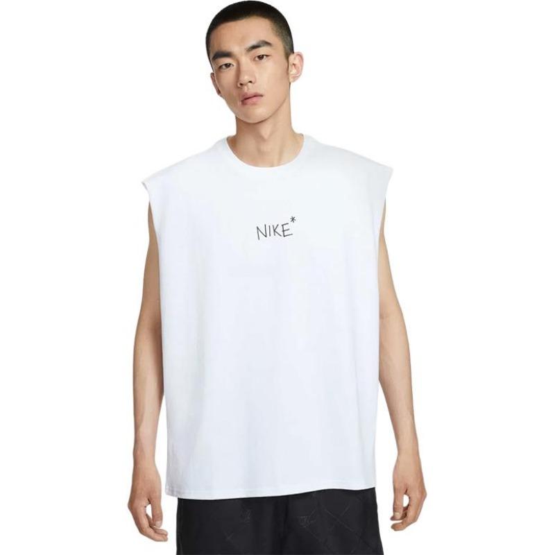 Nike Sportowy Casual Okrągły Dekolt Bez Rękawów Kamizelka Męska Top IH9266-100