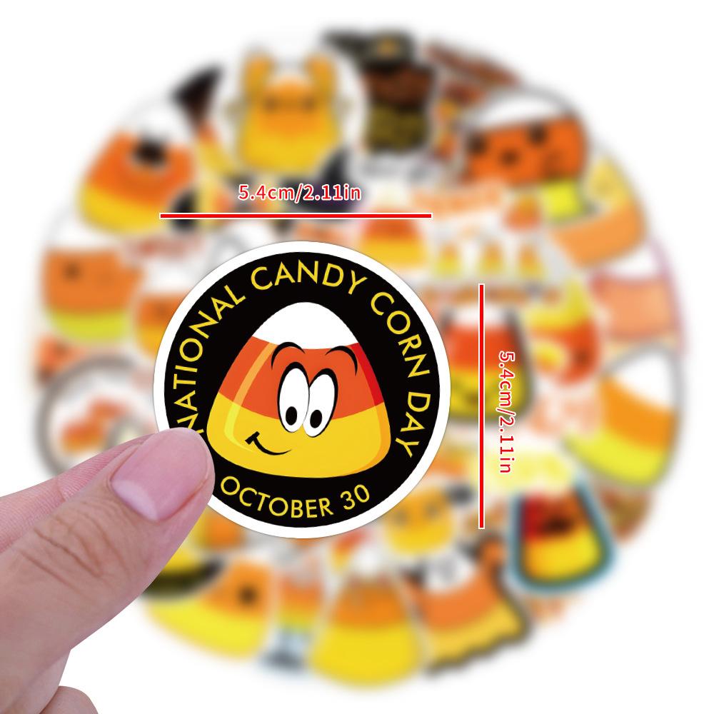 60 New Candy Corn Cartoon Graffiti Stickers Suitcase Notebook Guitar Personality Stickers