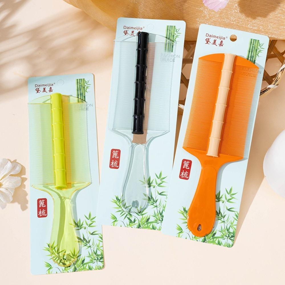 Portable Double-sided Bamboo Lice Comb Remove Dandruff Scalp Ultra-Dense Cleansing Scalp Comb Professional Smooth Massage Comb