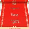 Festive Red Wedding Aisle Runner
