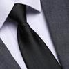 Black No Zipper Men'S Professional Dress Tie Business Casual Wedding Groom Korean Edition One Pull Tie