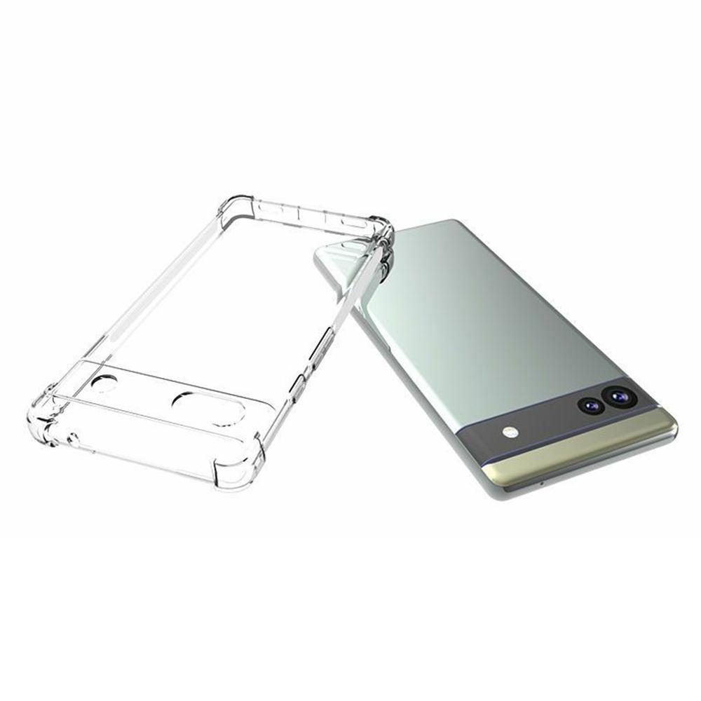 For Google Pixel 6a Anti-Scratch Ultra Clear Soft TPU Cell Phone Case Non-Slip Mobile Phone Back Cover