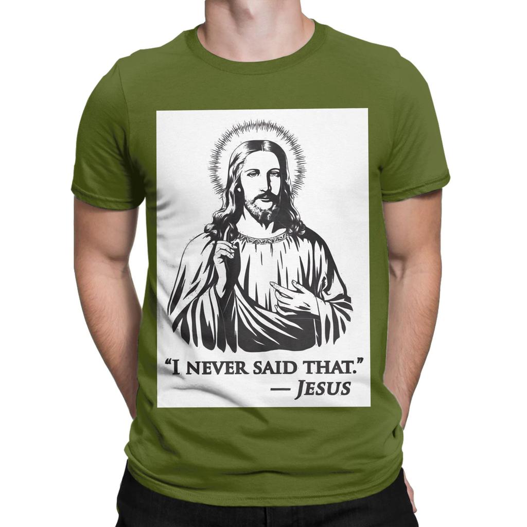Jesus Funny 100 Cotton TShirt Jesus Tops Tees For Unisex
