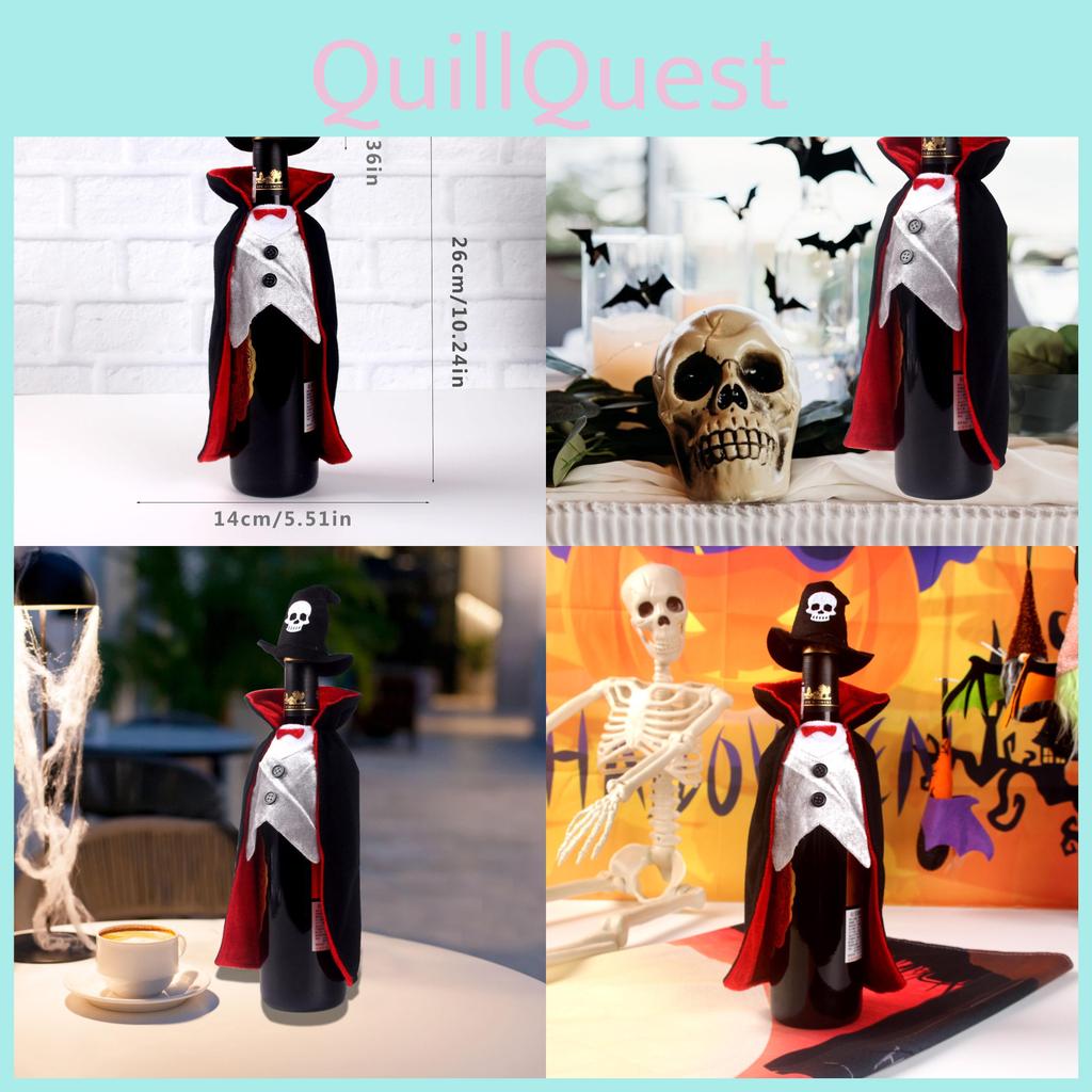 Halloween Cloak Vampire Wine Bottle Wrap Nonwoven Material Gifting Festives