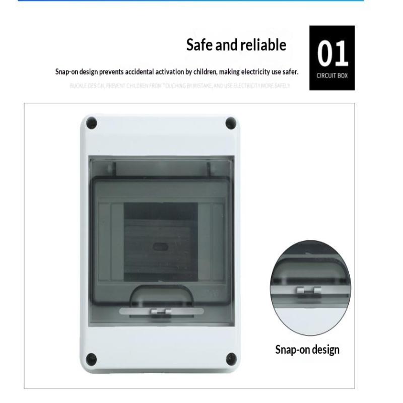 Waterproof Mcb Panel Box For Circuit Breaker Distribution Box With Breaker Panel Box Set