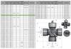 Shaft cross 24x61.50 (23.84x61.50) central lubrication Waryński