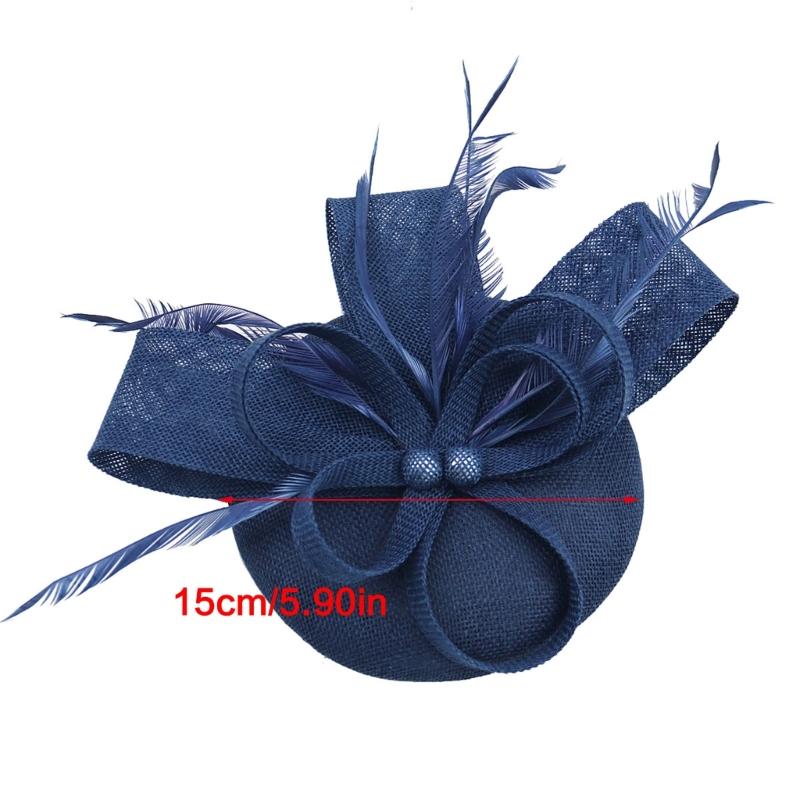 Elegant Hårband Dam Fascinator Huvudbonad Handgjort Håraccessoar För Bröllopsfester Och Temafester