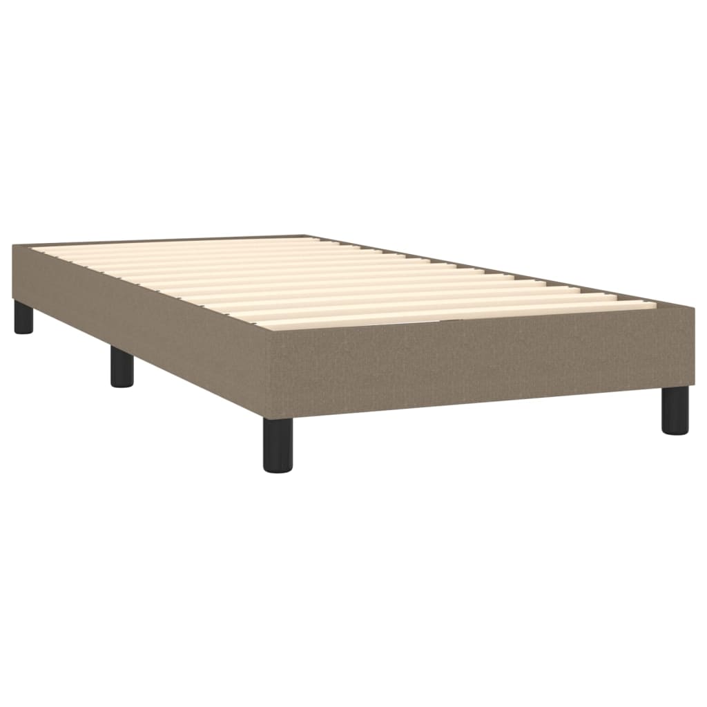 Vidaxl Rama Łóżka Bez Materaca Taupe 90X190 Cm Tkanina