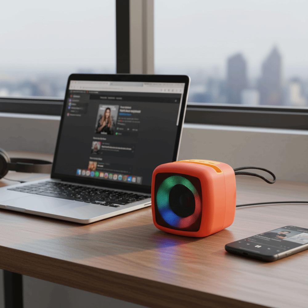 Punchy Bass Mini Wireless Bluetooth Speaker Rechargeable Battery Wireless Speakers Camping