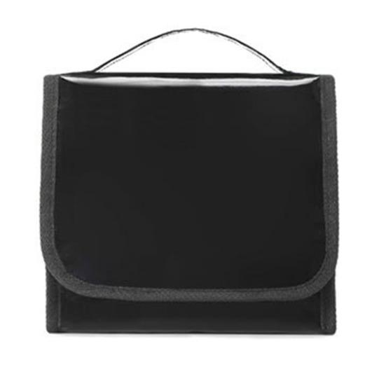 

Сумка для туалетных принадлежностей большой емкости, портативная ручка, водонепроницаемая молния, многофункциональный органайзер для путешествий на открытом воздухе, косметичка, чехол-органайзер чёрный