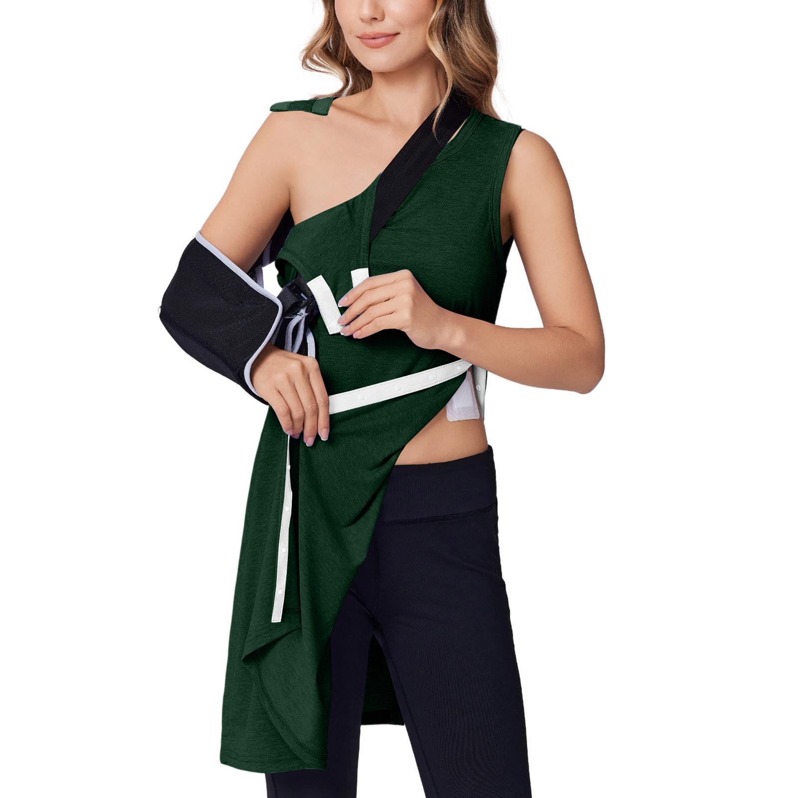 Женское цветное послеоперационное платье, полностью разрываемое, без рукавов, платье-жилет XXL