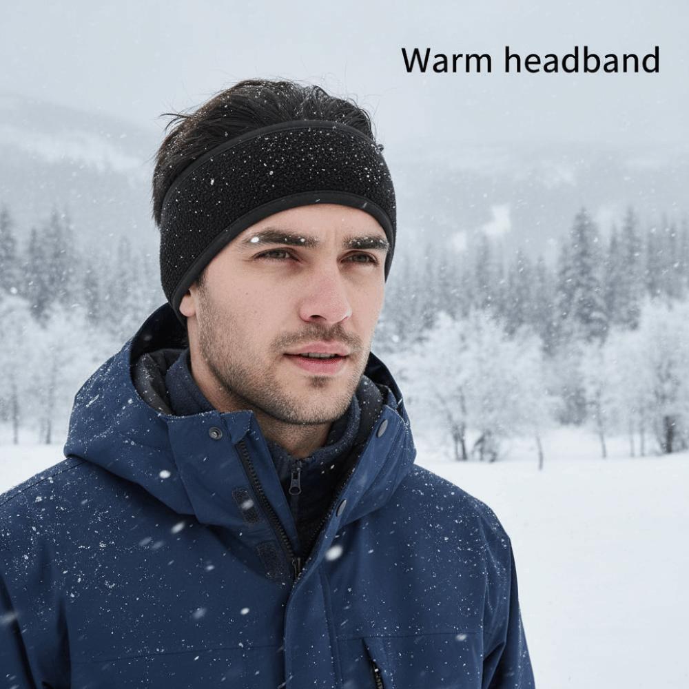 Ear Warmer Winter Sweatband Soft Windproof Outdoor Earmuffs Headband  Skiing Running Cycling