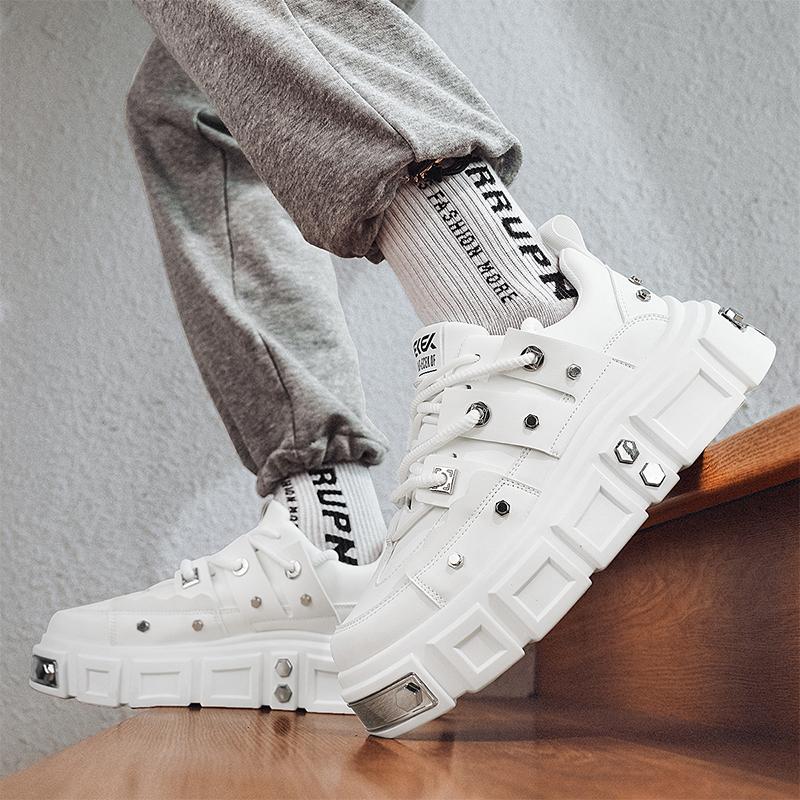 Original Purple Men's Casual Sneakers Fashion Rivet Men Skateboard Shoes Streetwear Hip Hop Shoes Men Platform Designer Sneakers