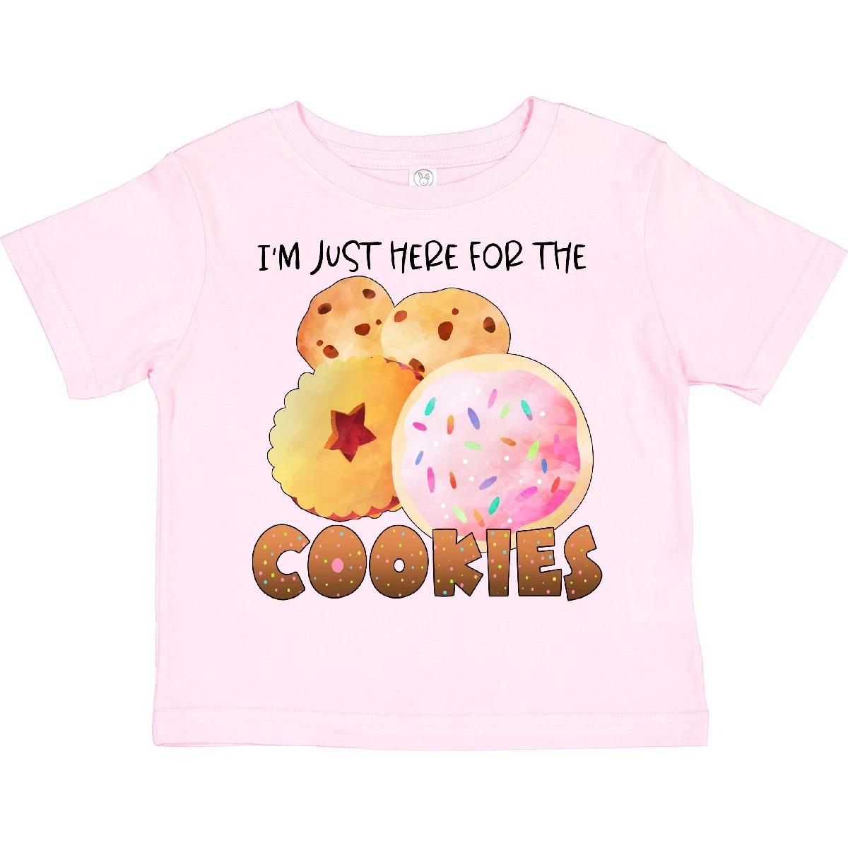 Inktastic I m Just Here For The Cookies Toddler kids boys T-Shirt Food Sugar Jelly Chip 160