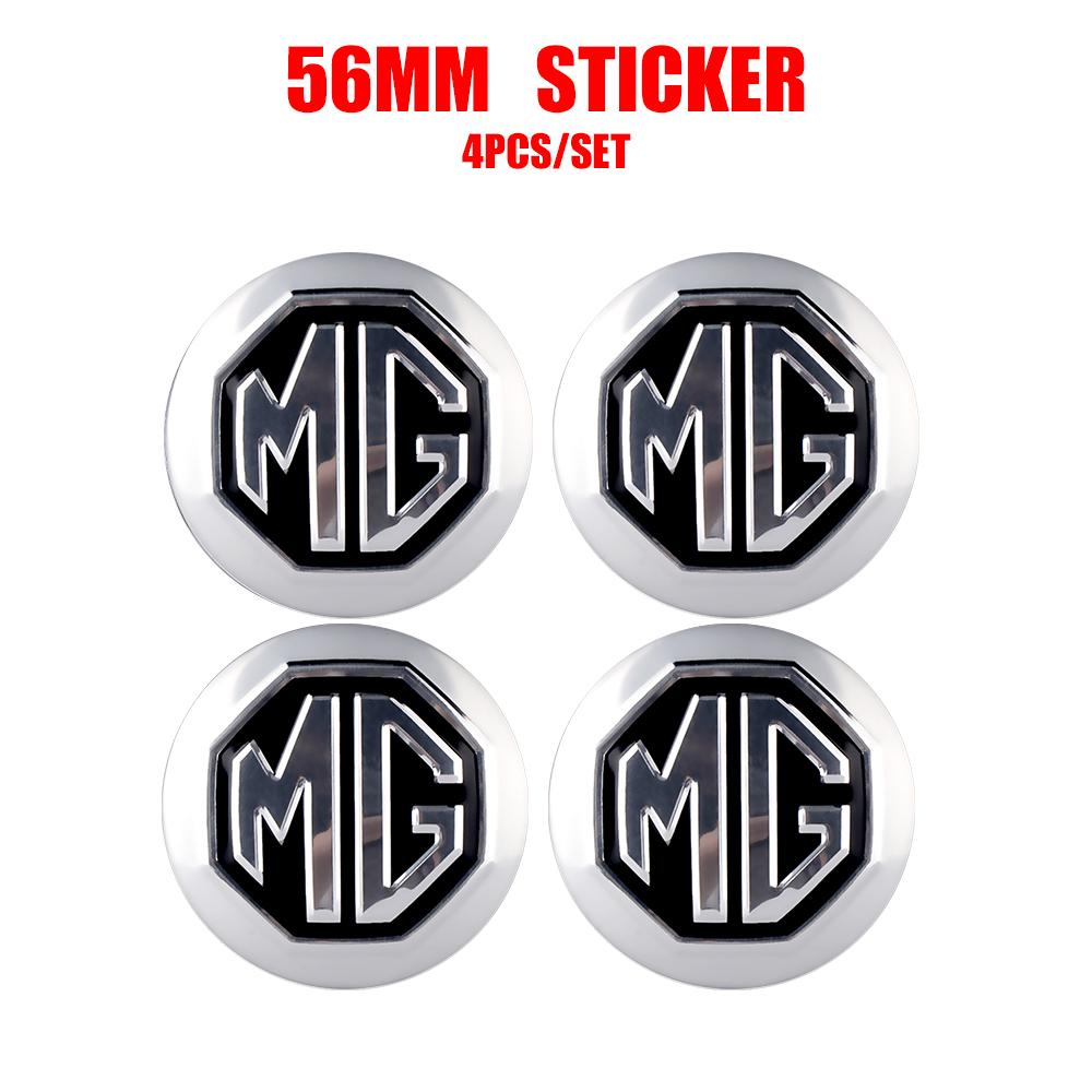 56/60MM 4Pcs Car Wheel Center Hub Cap Badge Accessories For Morris Garages MG ZS 7 6 Cyberster MG4 EV ES HS One GT GS MG3 ZX MG7