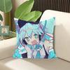 H-Hatsune Miku Cushion Covers Pillow Cases Stuffed Cushions Decorative Pillows for Sofa Cover Elegant Room Sleep Home