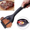 Multifunctional 2 In 1 Non Stick Cooking Tongs, Spatula Cooking Gadgets For Kitchen Utensils, Bread Egg Turners, 1pcs