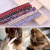 1Pc Women Two Row Rhinestone Hair Slide Clip Hairpin Bobby Pin Accessory Jewelry